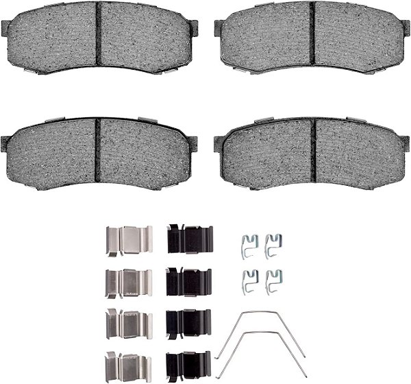 Pastilhas de freio cerâmicas e kit de ferragens da Dynamic Friction Company 3000