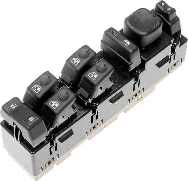 Montagem do interruptor mestre da janela dianteira do lado do motorista Dorman 920-020 - Compatível com 8 botões para modelos selecionados de Cadillac / Chevrolet / GMC.