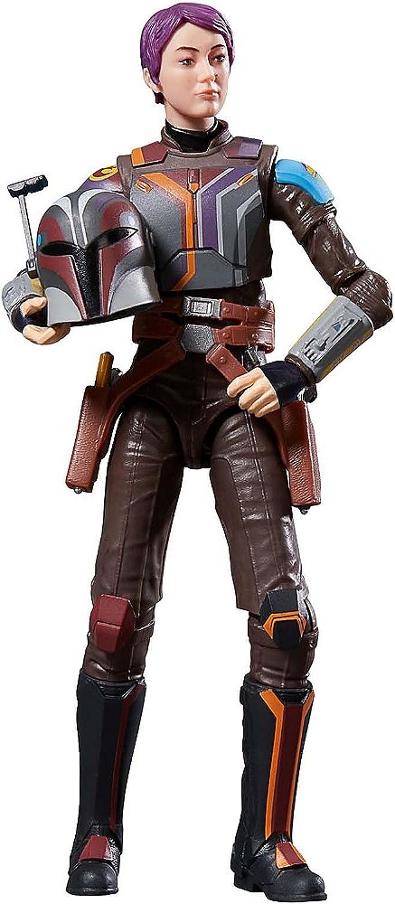 Guerra nas Estrelas A Série Negra Sabine Wren, Ahsoka Figuras de Ação de 6 polegadas, Idade 4 anos ou mais