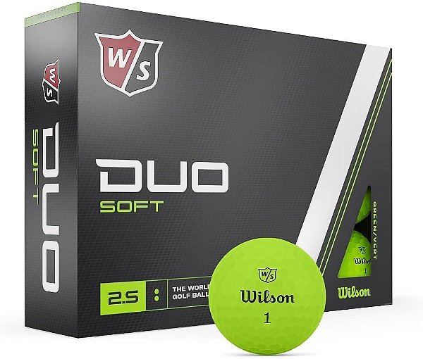 Bolas de golfe WILSON Staff Duo Soft - Pacote com 12 unidades