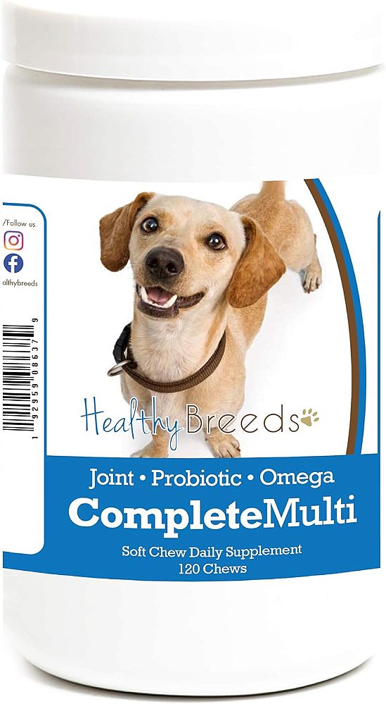 Suplemento Multivitamínico em Comprimidos Moles Healthy Breeds Chiweenie 120 unidades