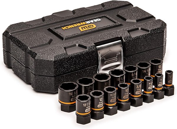 Jogo de Soquetes de Extração de Impacto GEARWRENCH 15 Peças 1/4 & 3/8 Drive Bolt Biter™ - 84783