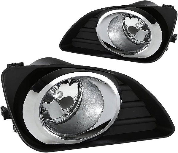 DNA MOTORING FL-TCA09-CH Farol de Neblina Lado do Motorista e Passageiro Aumenta a visibilidade [Compatível com Camry XV40 10-11]