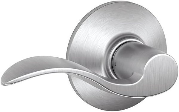 Trava de passagem de alavanca Accent SCHLAGE F10 ACC 626, Cromo acetinado