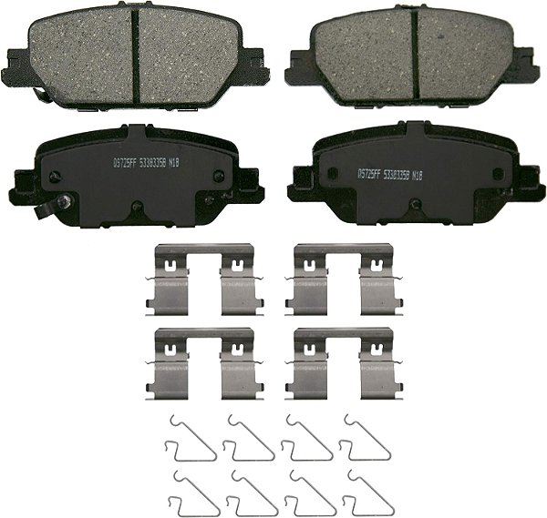 Conjunto de pastilhas de freio traseiro Wagner QuickStop ZD2037 para 2018 Honda CR-V
