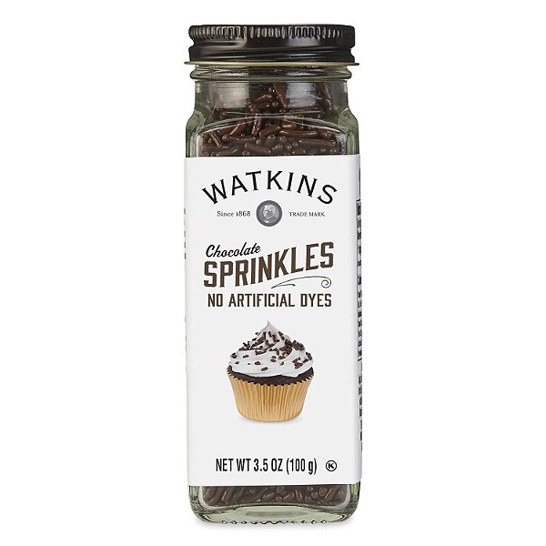 Watkins Confeitos de Decoração de Chocolate, 3,5 Onças, Pacote de 3