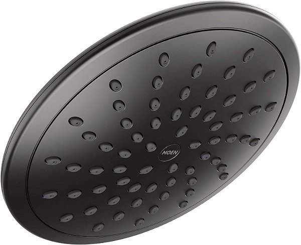 Coleção Moen 6345EPBL 8 polegadas Eco-Performance Rainshower Showerhead fixo, 1,75 GPM, Preto Fosco