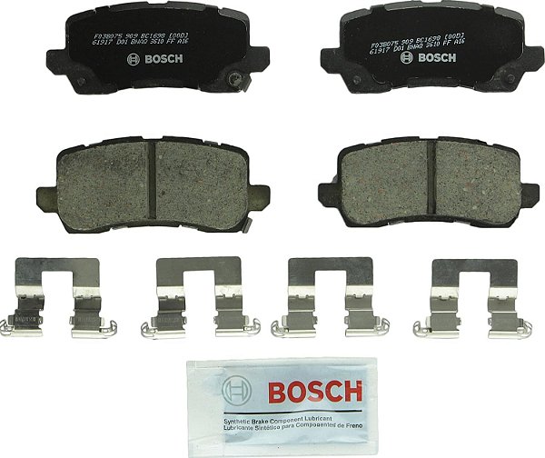 Conjunto de pastilhas de freio de disco cerâmico QuietCast Premium BOSCH BC1698 - Compatível com Acura RLX, TLX; TRASEIRO