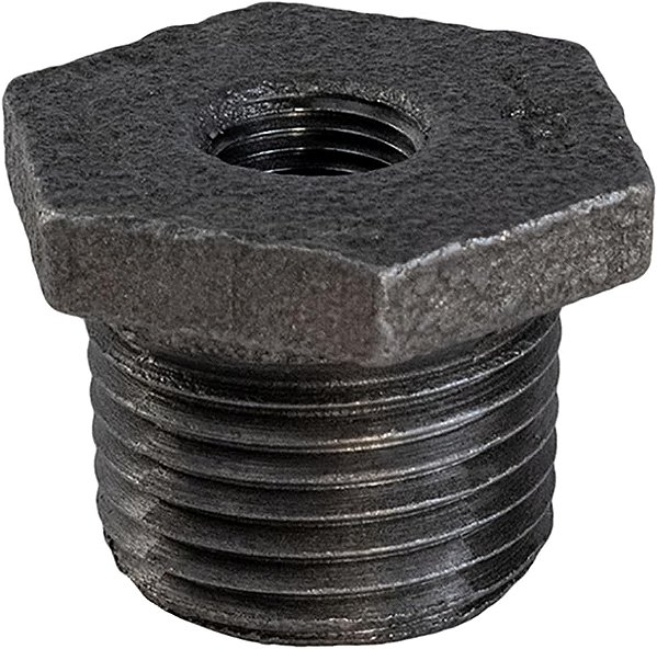 Fornecimento Gigante CNCV6001 6 x 3 Bucha de Ferro Maleável Preta com Cabeça Hexagonal, 6 pol. x 3 pol.