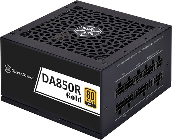 Fonte de alimentação SilverStone Technology DA850R Gold 80 Plus Ouro 850W ATX 3.0 & PCIe 5.0, SST-DA850R-GMA (SST-AX0850MCGD-C)