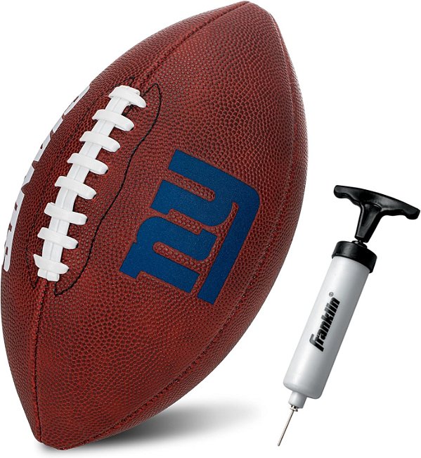 Futebol americano da equipe Franklin Sports NFL - Futebol americano juvenil de tamanho júnior para crianças - Logotipo oficial da equipe da NFL + Cores do time de futebol juvenil - Loja de fãs infantis da NFL