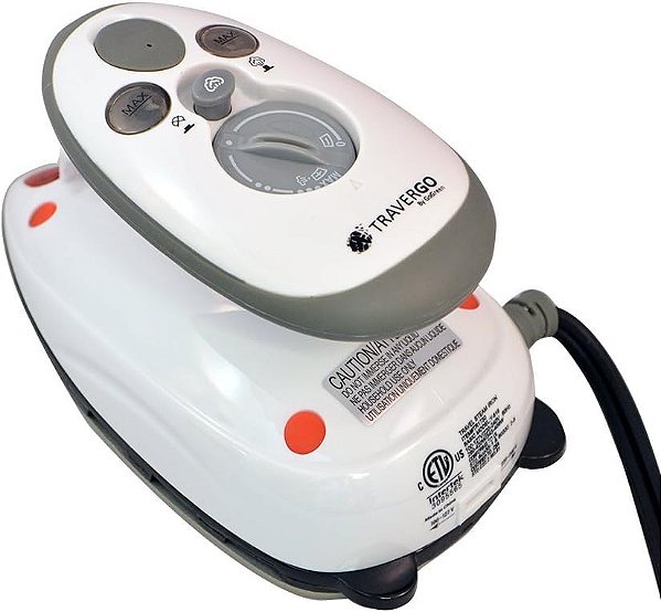 Ferro a Vapor de Viagem Go Green Power TR1730 com Bolsa de Transporte, Branco