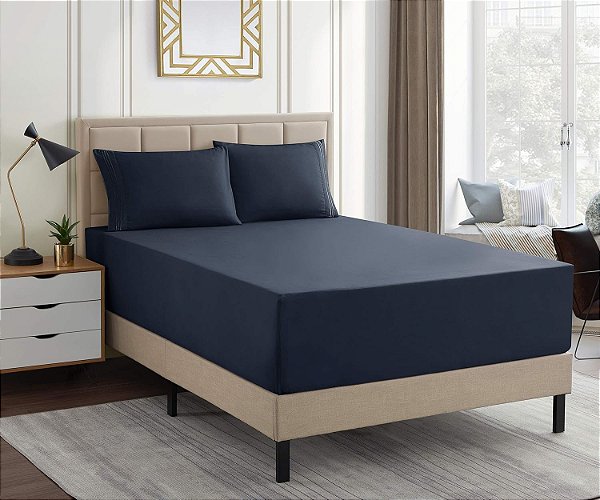 Lençóis Gêmeos - Lençóis de Luxo Respiráveis com Elástico Total e Alças de Canto Seguras Incorporadas - Coleção Suprema 1800 Extra Macia com Bolso Profundo, Conjunto de Roupa de Cama, Lenç