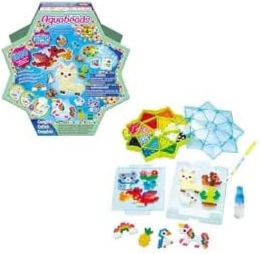 Estúdio de Pérolas Aquabeads Star - Kit Completo de Artes e Artesanato com Pérolas para Crianças a partir de 4 anos - Mais de 1.000 Pérolas, Incluindo Pérolas Estreladas e