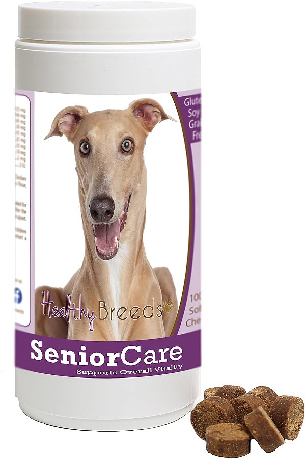 Saúde Raças dos Cães Italian Greyhound Cuidados para Cães Idosos Mastigáveis 100 Unidades