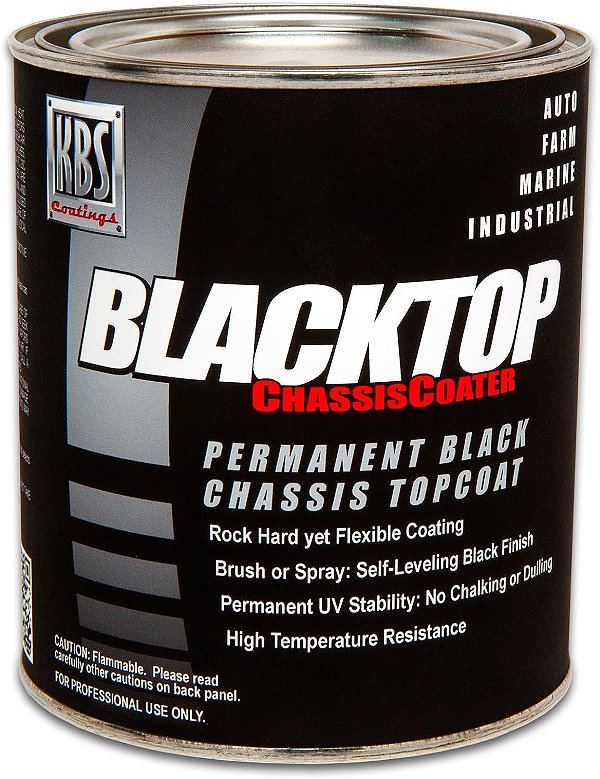 KBS Revestimentos 8301 Tinta de Chassis Preto Brilhante BlackTop - 1 Pinta