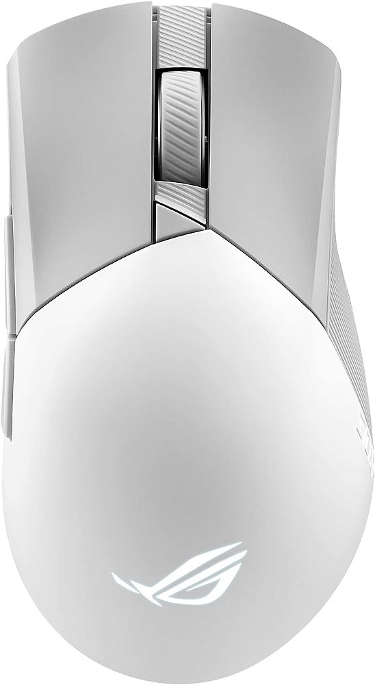 Mouse para jogos sem fio ASUS ROG Gladius III, 36000 DPI, 6 botões, interruptores substituíveis, cabo Paracord - Branco