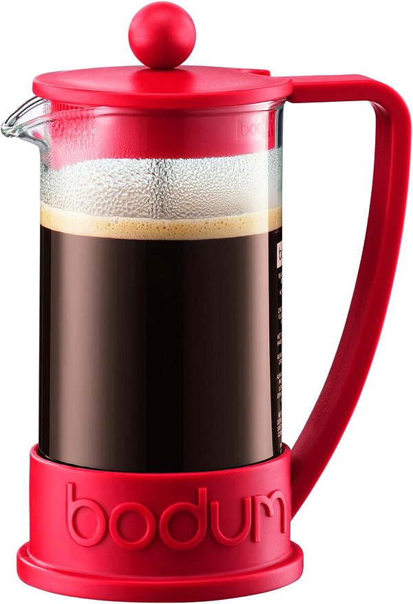 Bodum 10948-294BUS BRAZIL Cafeteira French Press 12 Ounce Vermelha