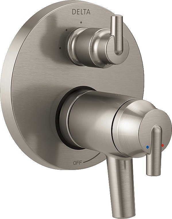 DELTA TORNEIRA T27T859-SS, Trinsic Contemporary TempAssure 17T Series Valve Trim com Diverter Integrado de 3 Configurações em Aço Inoxidável