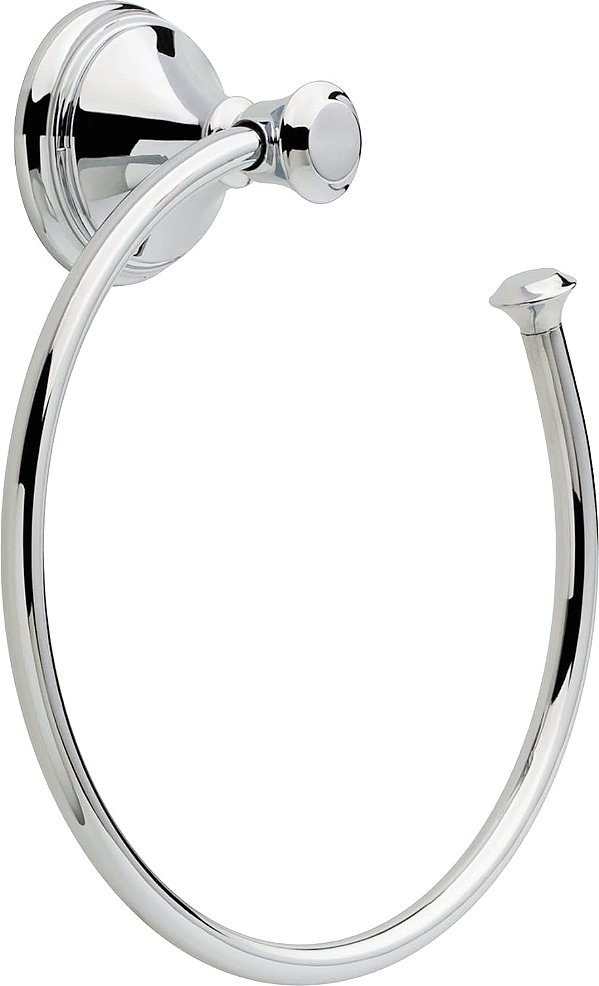 Suporte de toalha de parede Delta Faucet 79746 Cassidy em cromo polido.