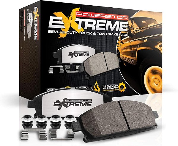 Freio traseiro Power Stop Z36-1304 com pastilhas de freio de carbono e cerâmica para caminhões e reboques Z36