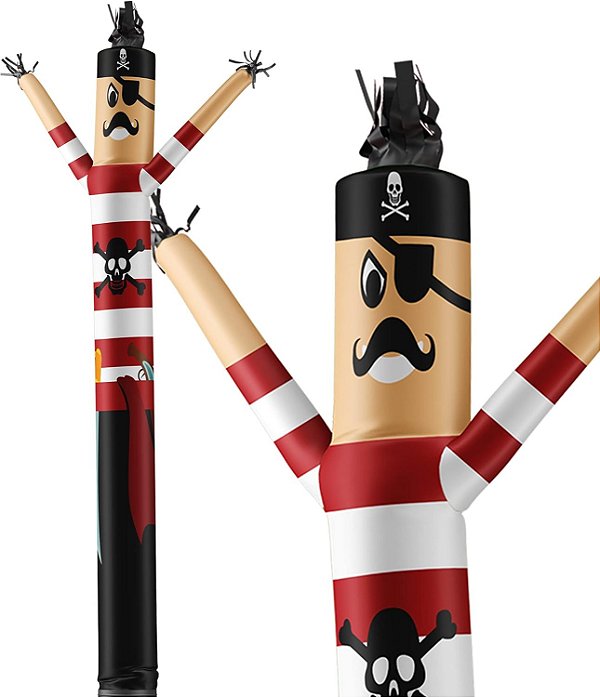 LookOurWay Air Dancers - Anexo do Homem Tubo Inflável - 20 pés de altura - Boneco tubular inflável dançante maluco para promoção de negócios (Blower não incluído) - Tema de personagem