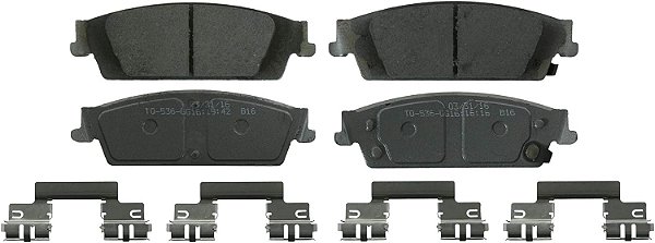 Conjunto de pastilhas de freio de disco cerâmico Wagner Brake ThermoQuiet QC1707
