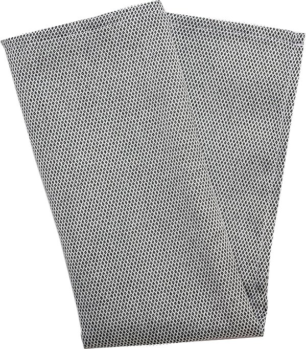 Guardanapos de pano SNAP DRAPE Milan Birdseye laváveis, bordas costuradas para festas, casamentos e eventos, poliéster, 20x20 polegadas, preto, conjunto de 12