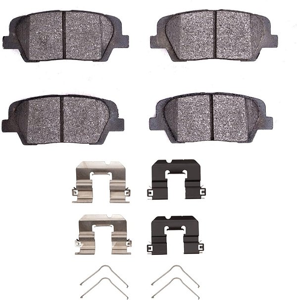 Pastilhas de Freio Avançadas Dynamic Friction Company 5000 - Kit de Cerâmica e Hardware