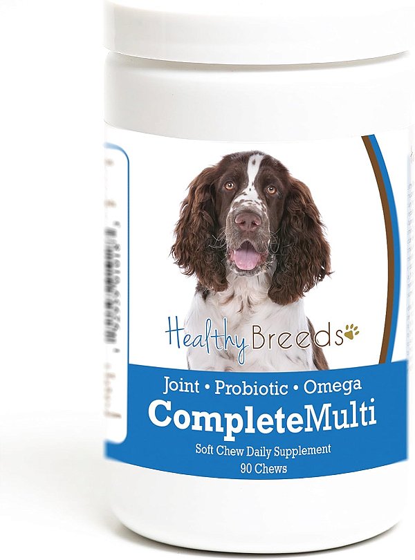 Suplemento Multivitamínico Mastigável Tudo em Um para Springer Spaniel Inglês - 90 Unidades