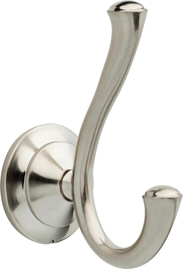 Gancho Duplo para Toalhas de Parede Delta Faucet Linden em Aço Inoxidável Brilhante, Acessórios de Banheiro