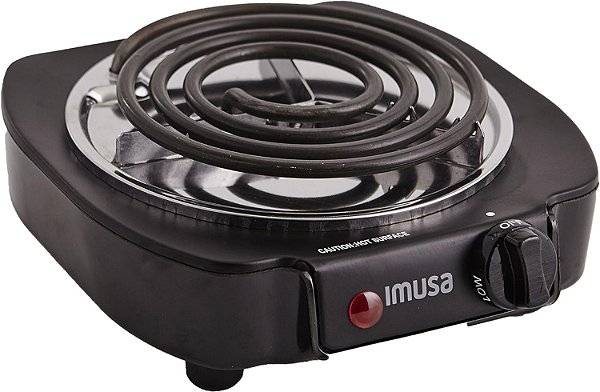 Queimador Elétrico Único IMUSA USA GAU-80305 1100 Watts, Preto