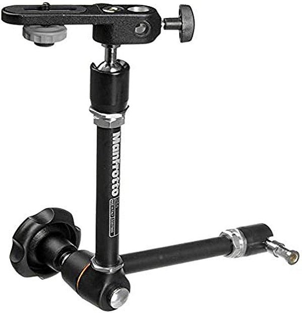 Braço de fricção variável Manfrotto 244 com suporte (preto) para fotógrafos e videomakers