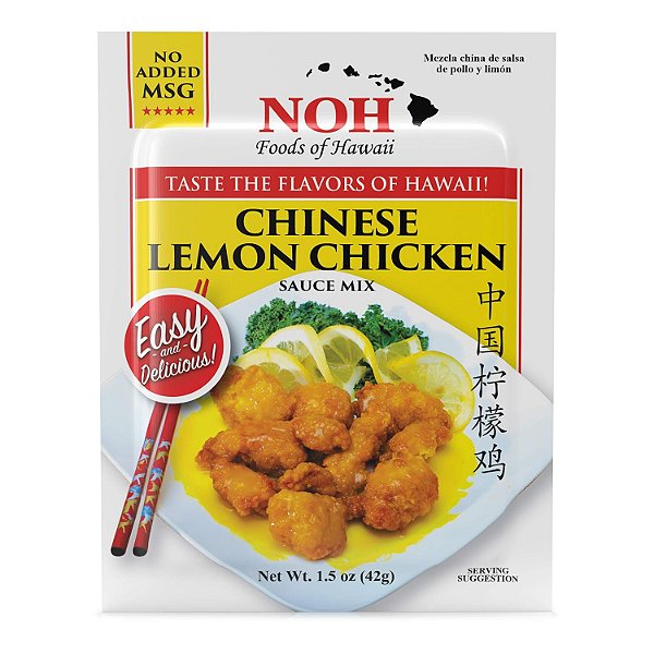 Frango Chinês com Limão NOH, Pacote de 1,5 Onças, (Pacote com 12)