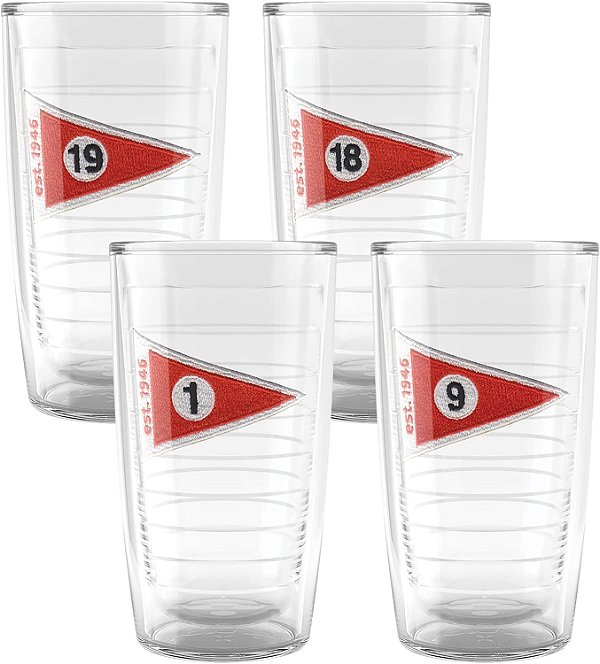 Caneca isolada Tervis Bentgrass Golf, 16oz-4 unidades