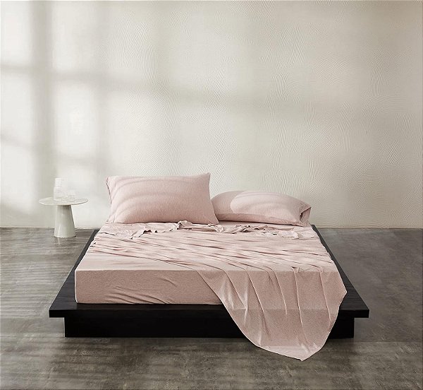 Calvin Klein Modern Cotton Harrison Lençol de malha de uma peça, tamanho king, algodão (rosa)