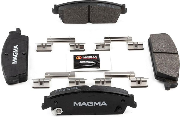 Pastilhas de freio semi-metálicas MAGMA Fire Born Braking Premium PMD1194M para freios traseiros.