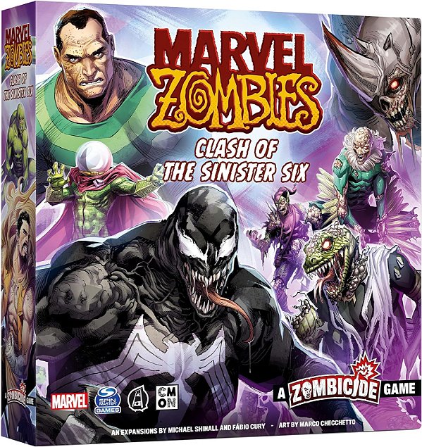 Marvel Zumbis: Um Jogo de Zumbicídio - Confronto dos Seis Sinistros - Heróis vs. Vilões em um Apocalipse Zumbi! Jogo de Estratégia Cooperativa, 14+, 1-6 Jogadores,