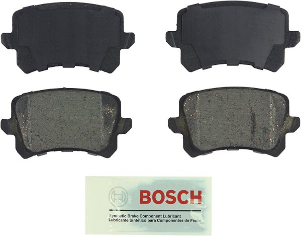 Conjunto de pastilhas de freio de disco cerâmico azul BOSCH BE1348 - Compatível com Audi A6 Quattro, Q3, Q3 Quattro; Volkswagen CC, Passat, Passat CC, Tiguan; TRASEIRO