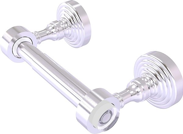 Suporte para papel higiênico de dois postes da coleção Pacific Grove da Allied Brass, cromado fosco.