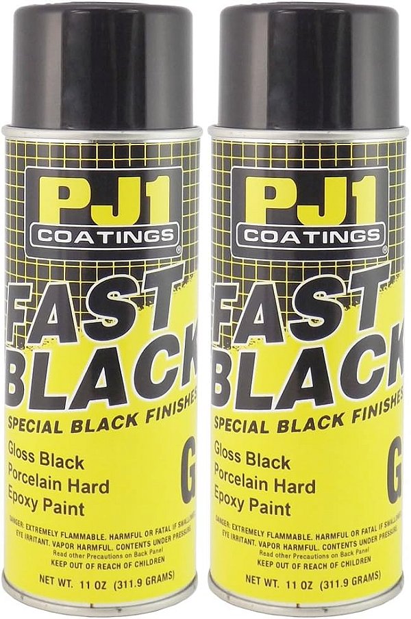 Tinta em Spray Epóxi Preto Brilhante PJ1 16-GLS-2PK, 22 oz, 2 pacotes