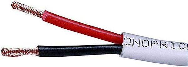 Monoprice - Série de Acesso 102819, Cabo de Alto-Falante/Condutores de 14 AWG CL2 Classificados - 50 pés de Comprimento, Segurança Contra Incêndio Classificada para Montagem em Parede