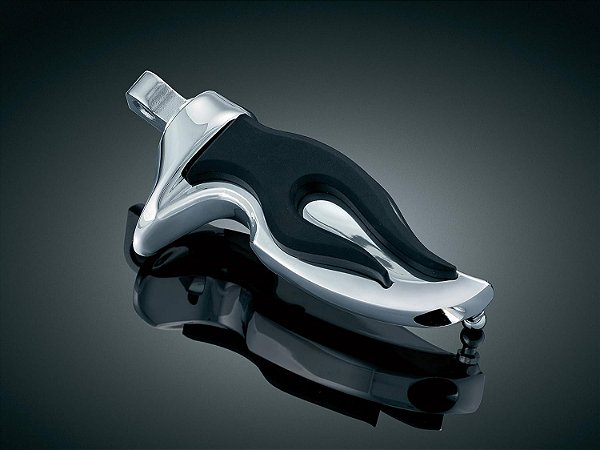 Kuryakyn 4416 Pedais de moto: Flamin' Pegs com adaptadores de montagem masculina, cromados, 1 par