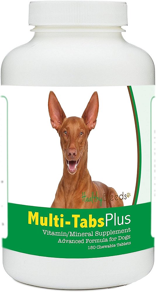 Tabletes mastigáveis ​​multivitaminicos Healthy Breeds Pharaoh Hound 180 unidades