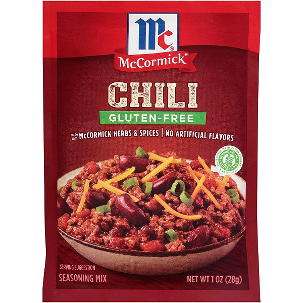 Mix de Tempero para Chili Sem Glúten McCormick, 1 oz (Pacote com 12)