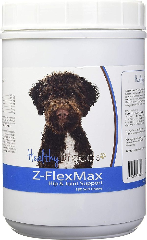 Suporte para Quadril e Articulações - 180 comprimidos para Cães Lagotti Romagnoli Saudáveis Z-Flex Max