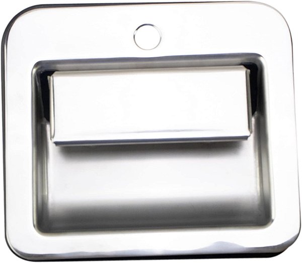 Maçaneta externa dianteira de metal cromado TRQ para porta do motorista do lado esquerdo para Kenworth