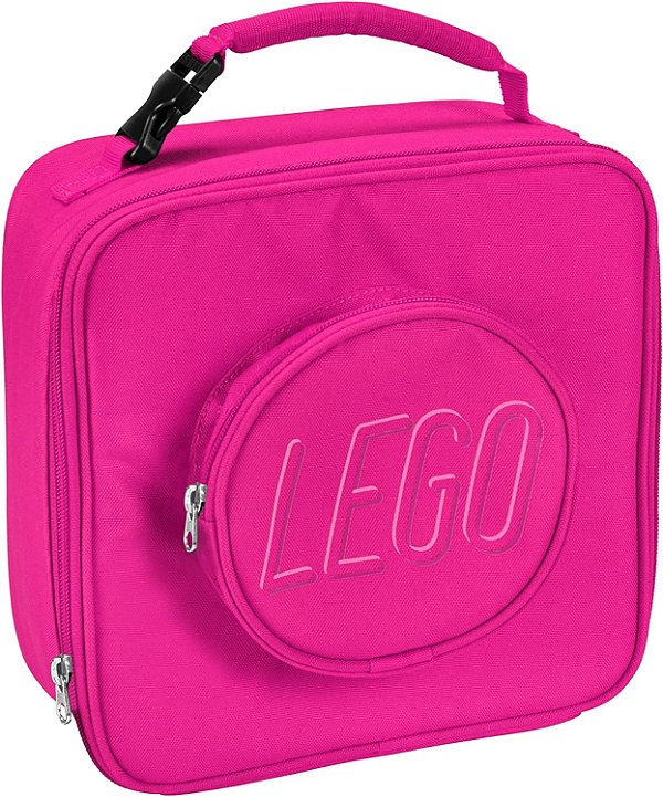 Saco de Almoço de Tijolo LEGO, Rosa, Unissex, Poliéster, 11 x 8 x 3