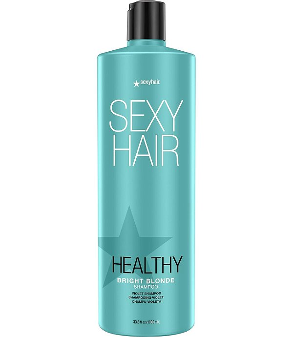 Shampoo/Condicionador Violeta para Loiras Brilhantes e Saudáveis SexyHair | Ajuda a Neutralizar o Amarelado | Livre de Sulfato SLS e SLES