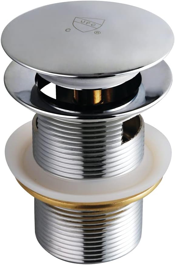 Kingston Brass VTDESHOE Trimscape Tub Drain Shoe, 4-1/16 Inch (L) x 2-3/4 Inch (W), Polished Chrome
Kingston Brass VTDESHOE Trimscape Sapato de Dreno de Banheira,